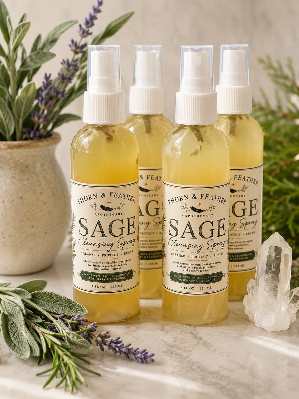 Sage Cleansing Spray Cleansing Spray by Thorn and Feather
